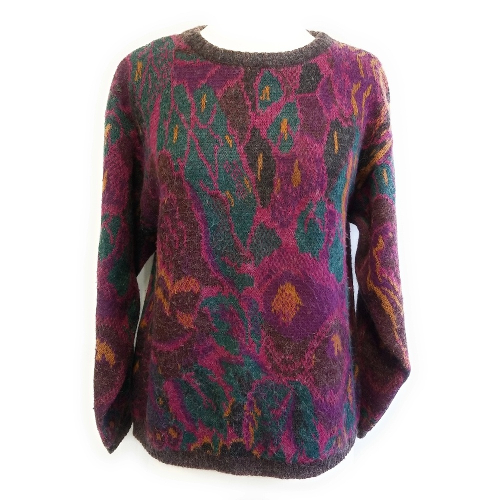 Vintage Soft Crew Neck Grandpa Sweater Size S M